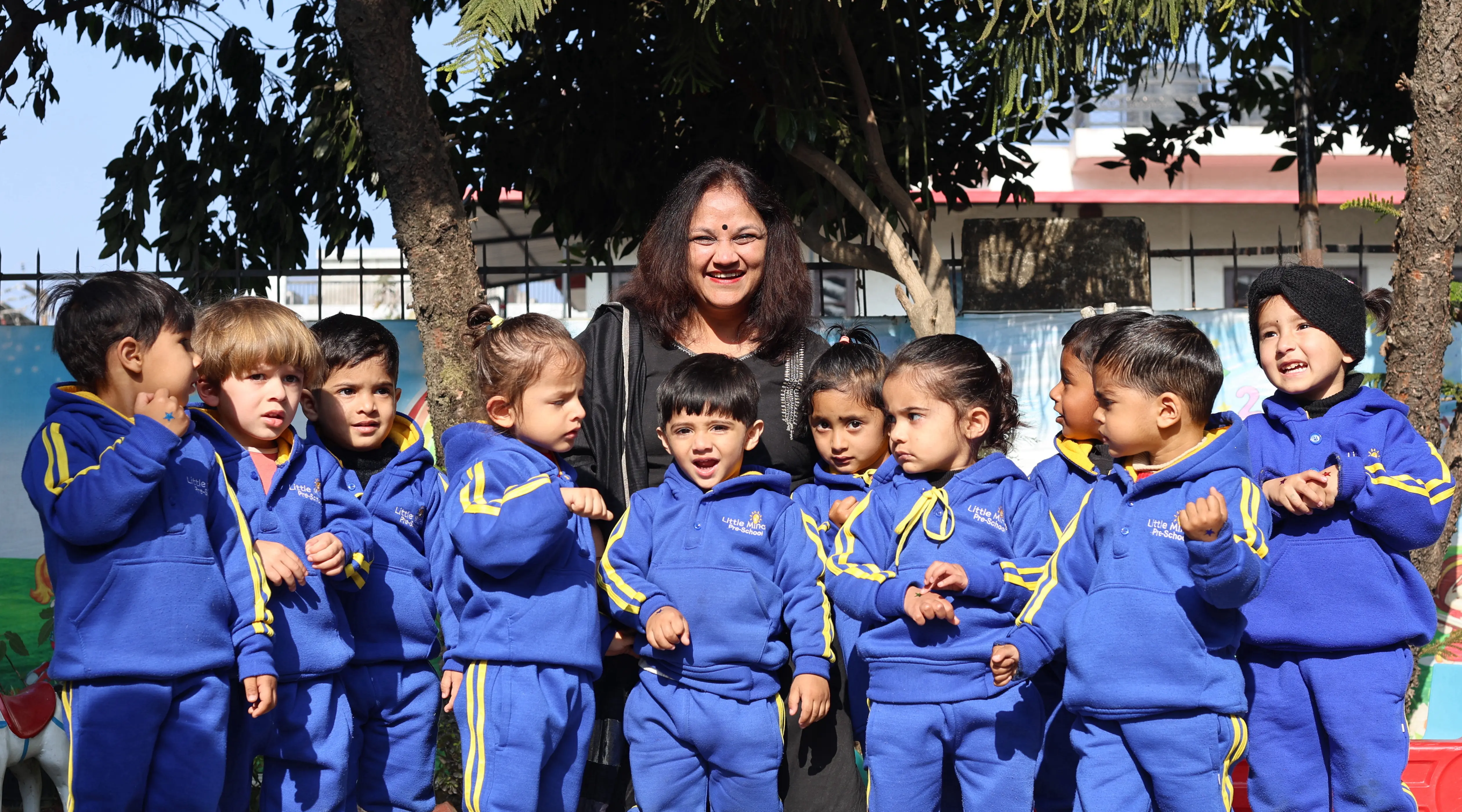 Little Minds Students and Teacher